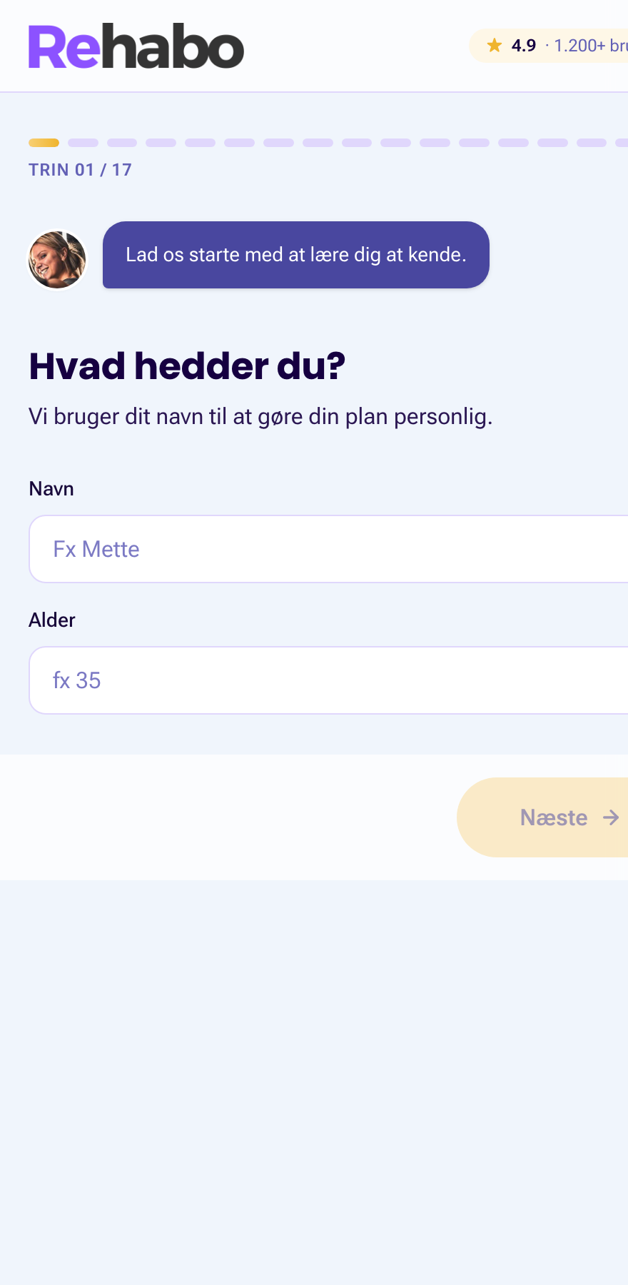 Rehabo screening – vælg hvor det gør ondt